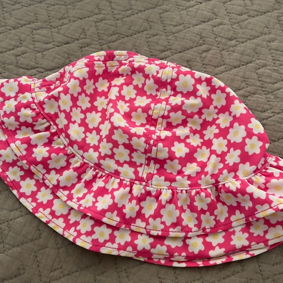 Target Girls Floral Pink Sun Hat 3T - Picture 1 of 5